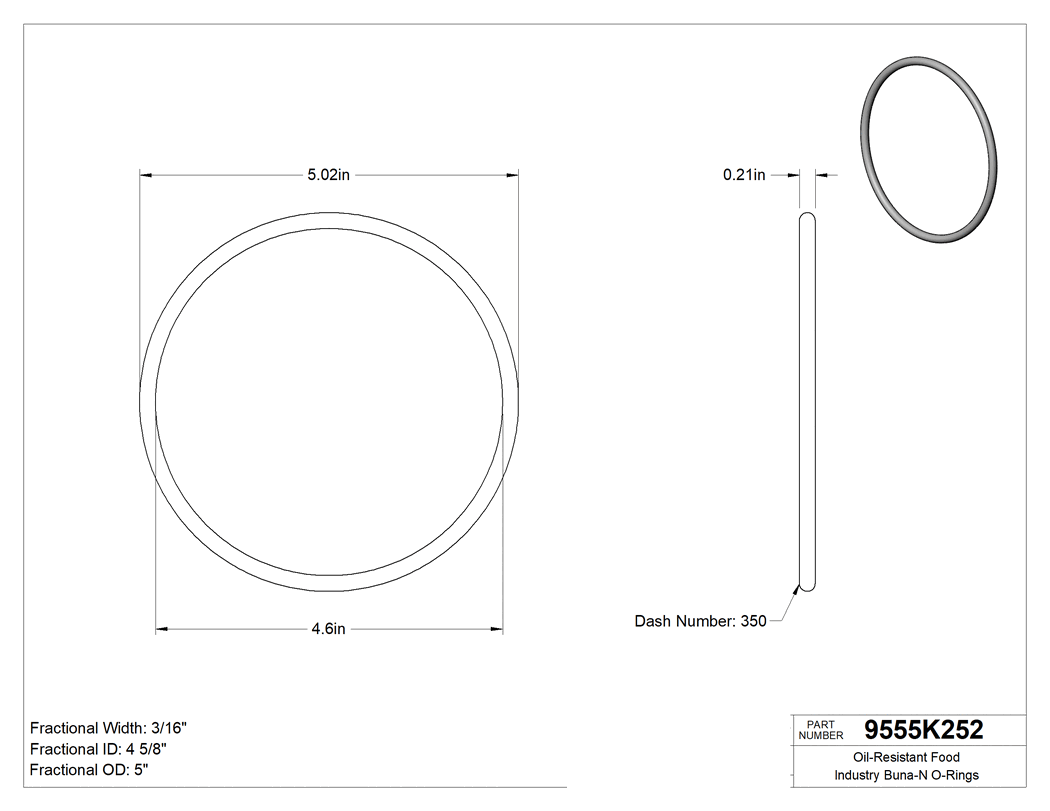 Technical drawing - 9555K252